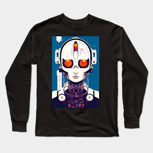 Chibi Cyber Girl Long Sleeve T-Shirt